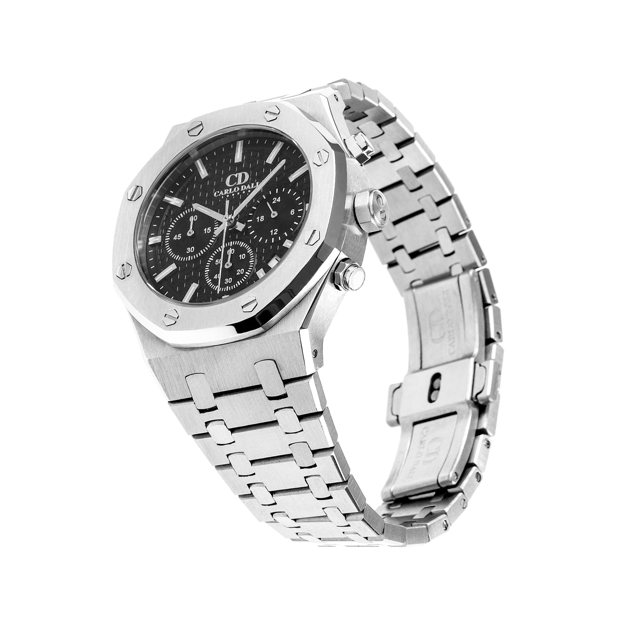 Chronograph Silver, black watch 2