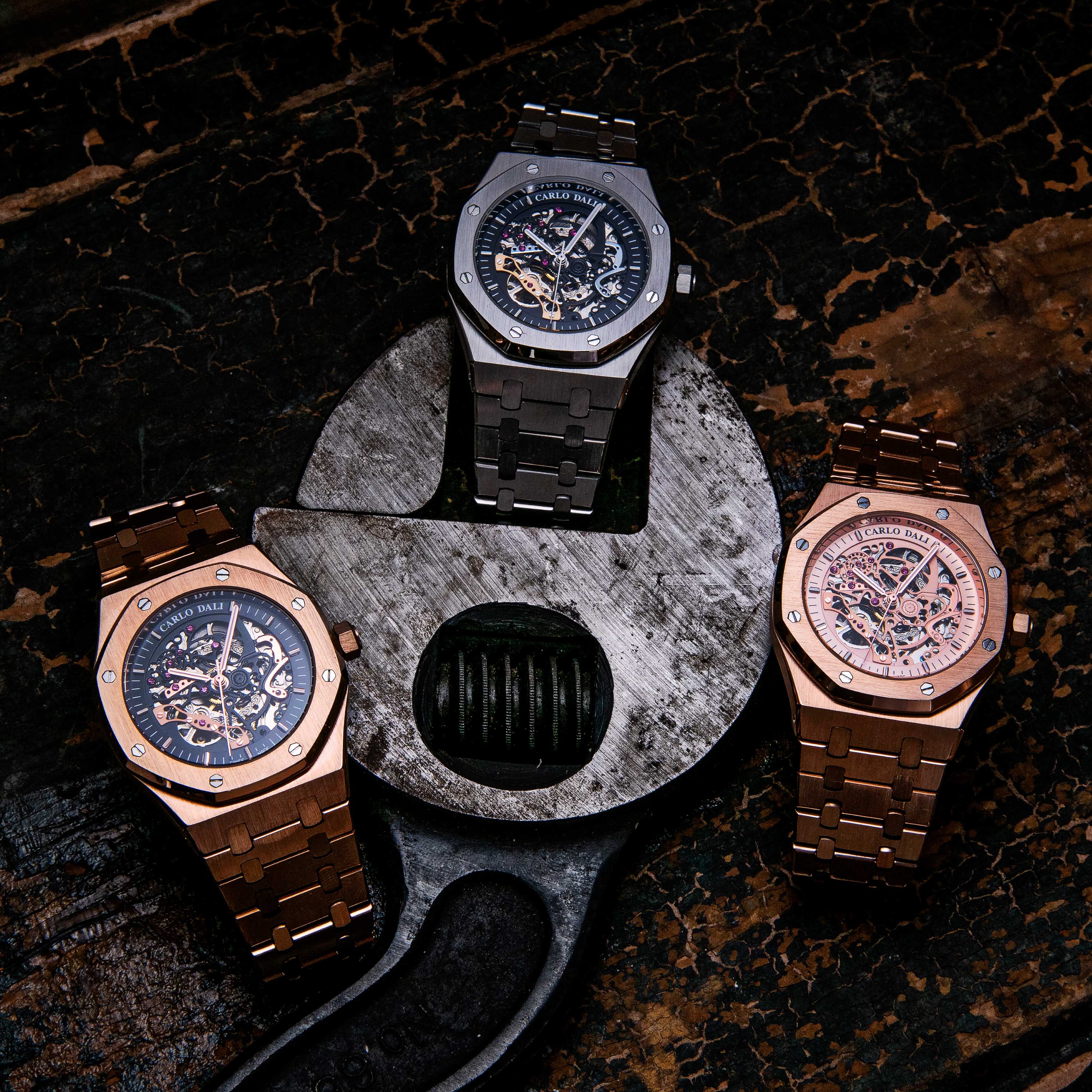 Tourbillon Skeleton Rose Gold World watch 4