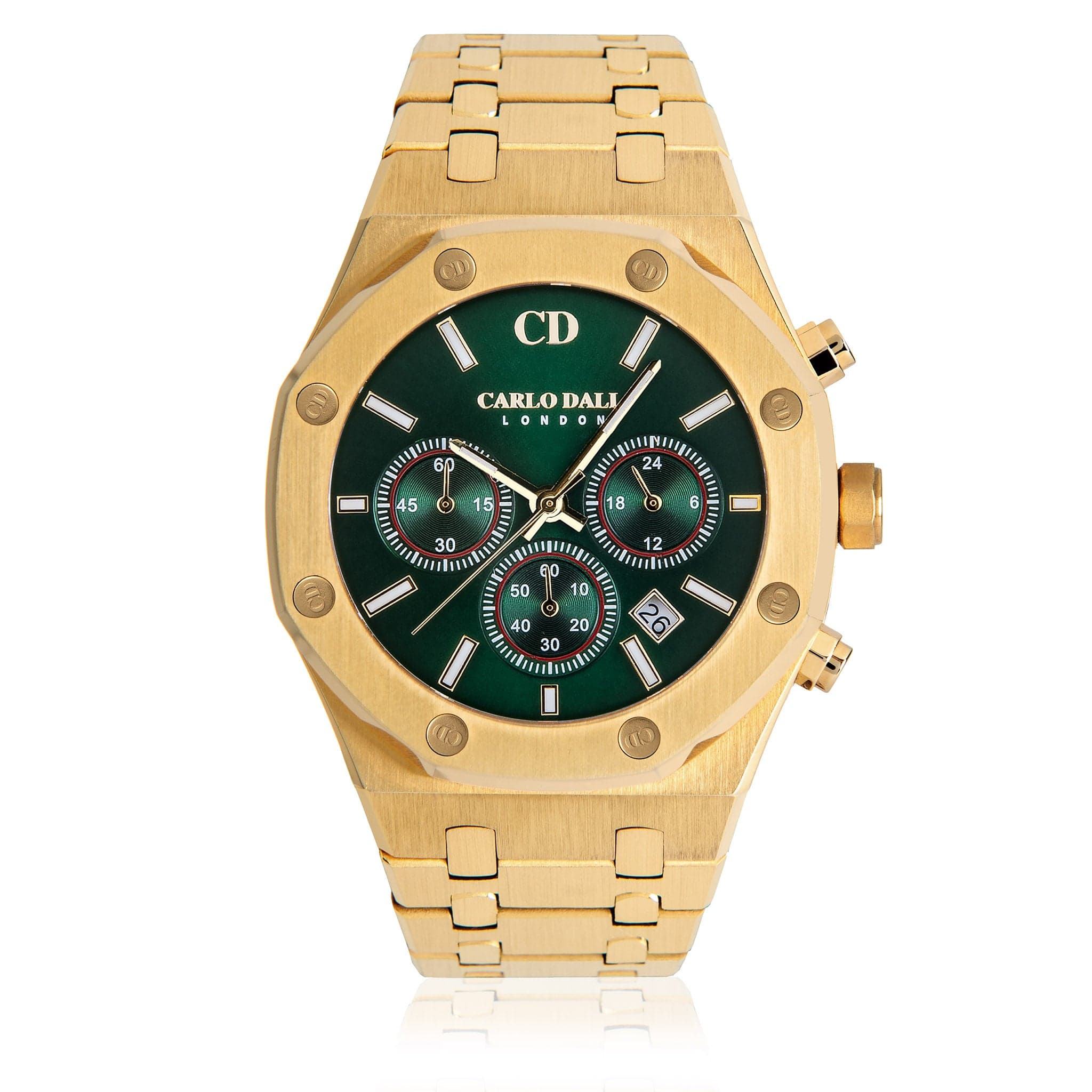 Chronograph Metal Green Watch 2
