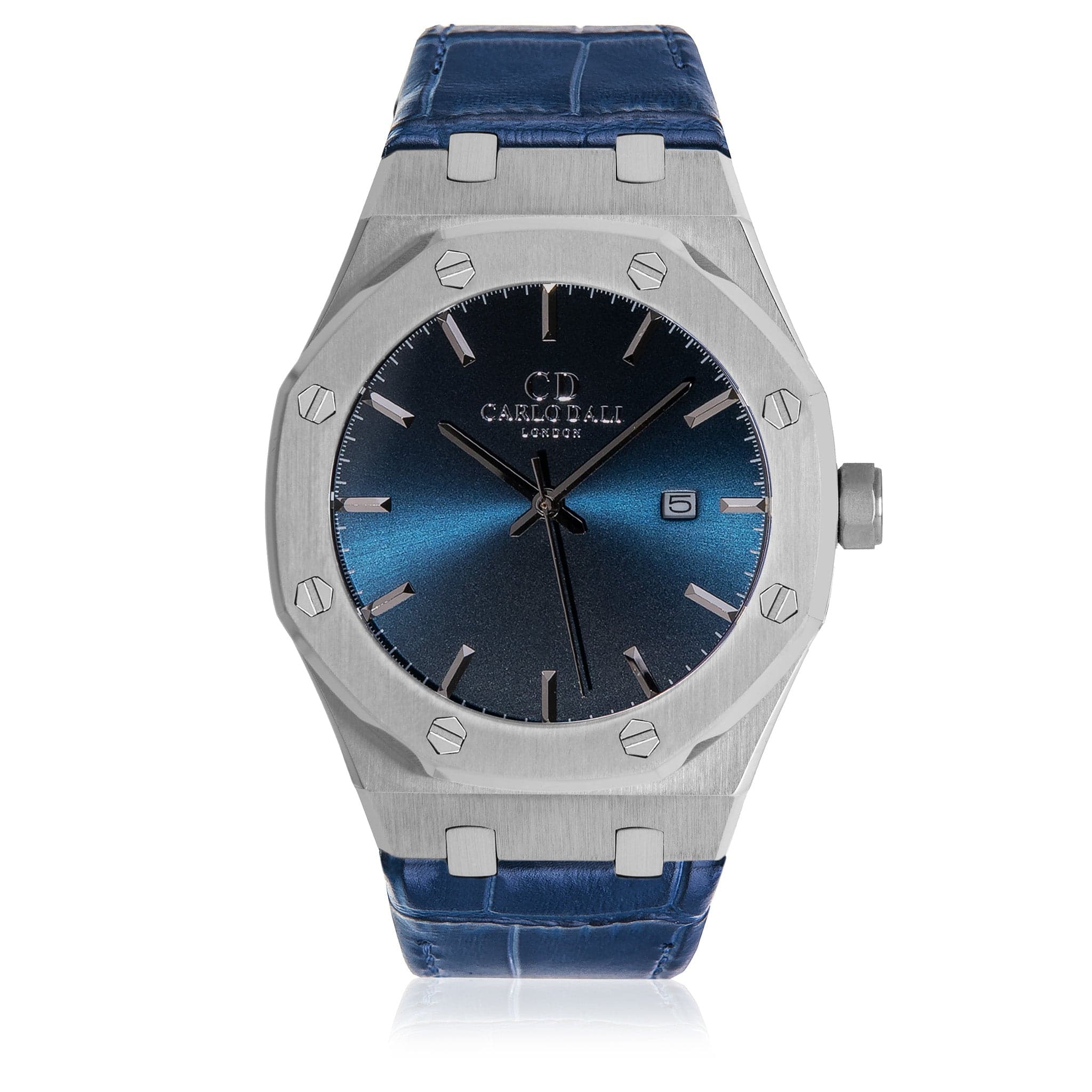 Classic Fusion Blue Sea Leather Strap Watch 1