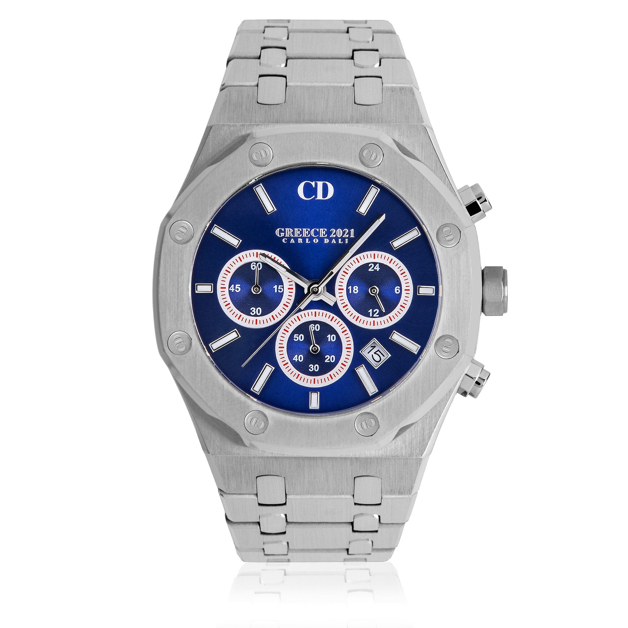 GREECE 2021 Chronograph Metal Blue Limited Watch 1