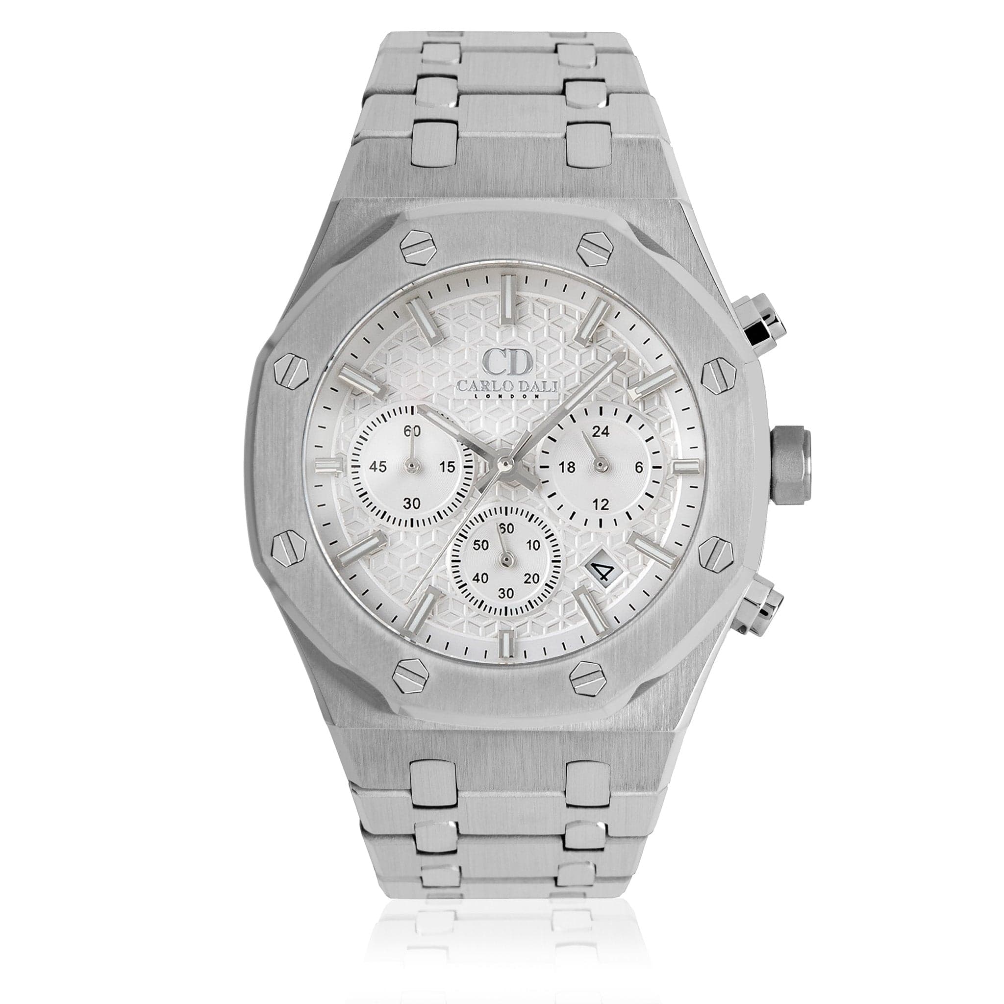 Royal Chronograph Silver White Watch 1